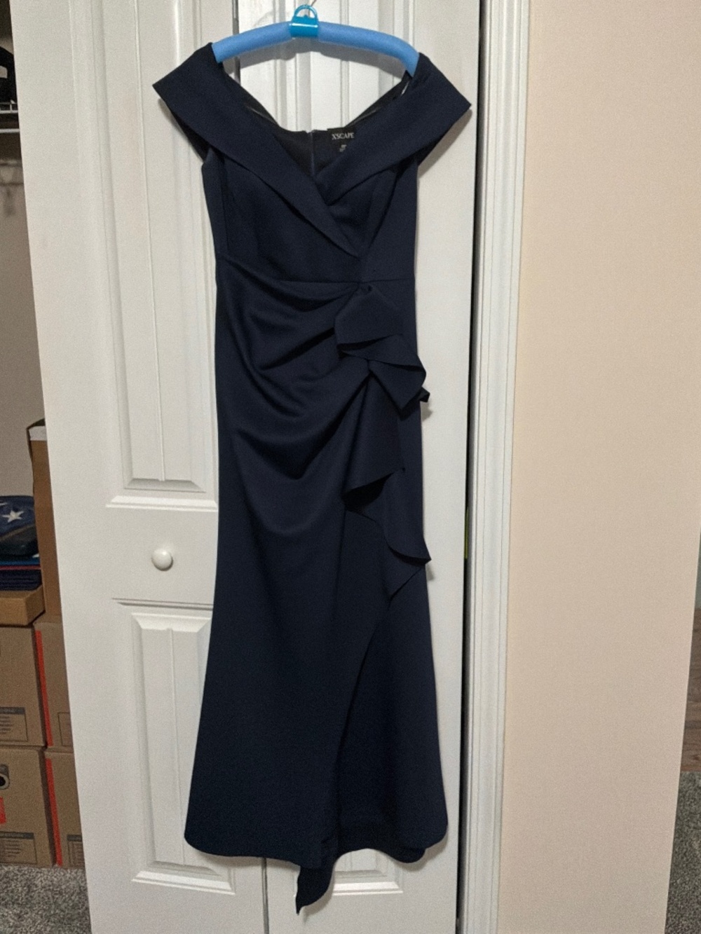 XSCAPE petite off shoulder gown - Picture 2 of 9